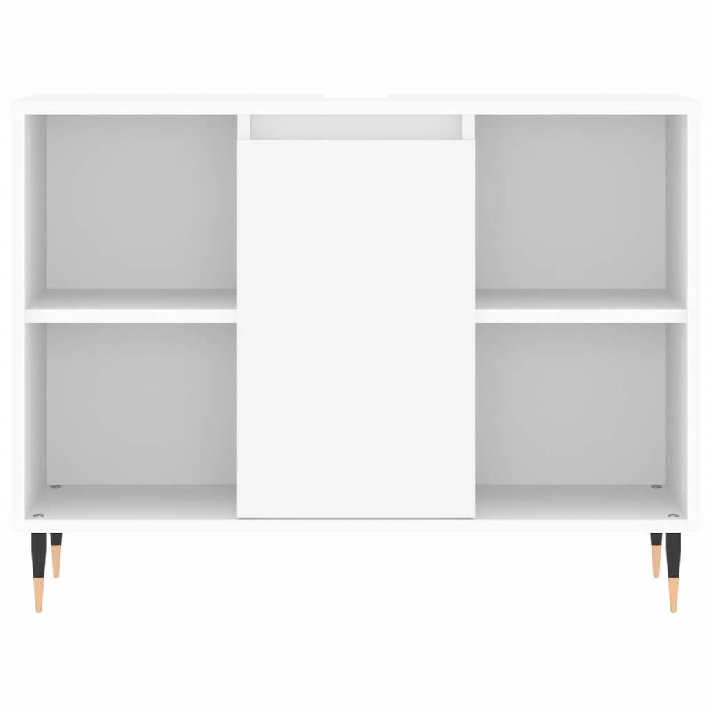 Mobile da Bagno Bianco 80x33x60 cm in Legno Multistrato 831620