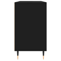 Mobile da Bagno Nero 80x33x60 cm in Legno Multistrato 831621