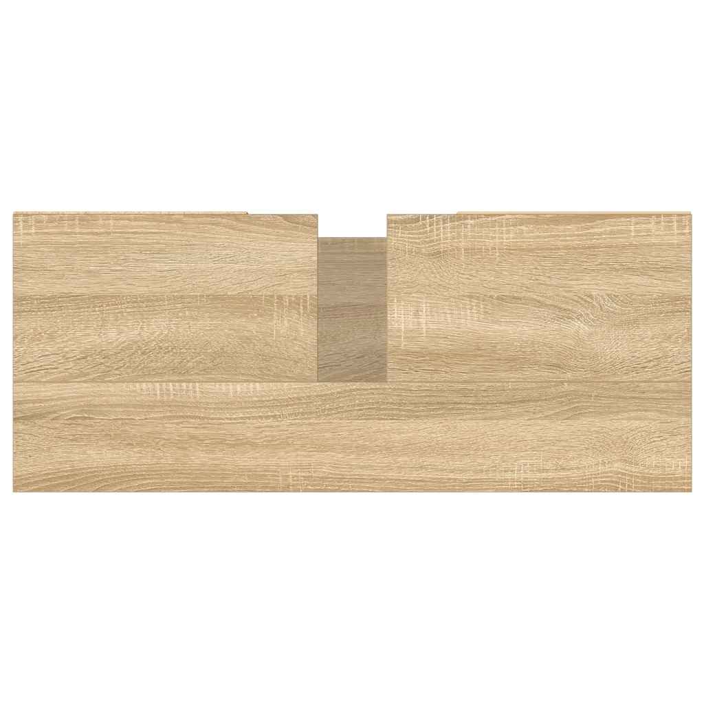 Mobile da Bagno Rovere Sonoma 80x33x60 cm in Legno Multistrato 831623