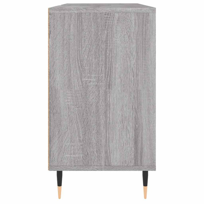 Mobile da Bagno Grigio Sonoma 80x33x60 cm in Legno Multistrato 831626
