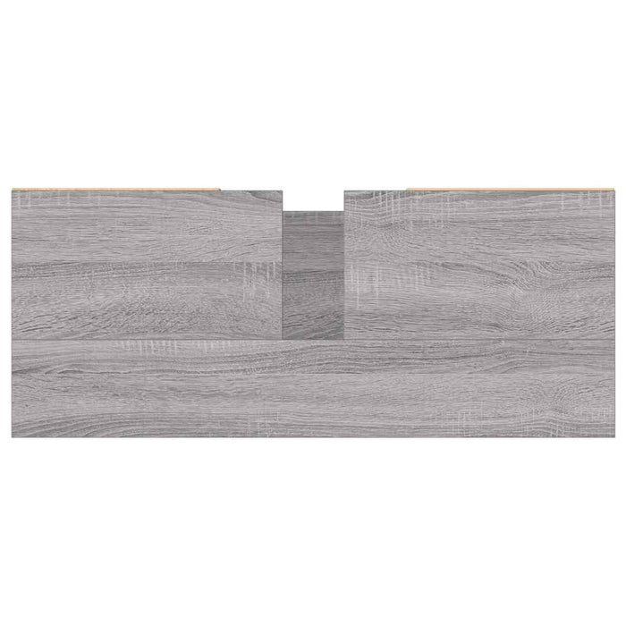 Mobile da Bagno Grigio Sonoma 80x33x60 cm in Legno Multistrato 831626