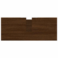 Armadietto Bagno Rovere Marrone 80x33x60cm in Legno Multistrato 831627