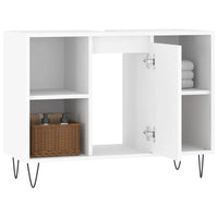Mobile da Bagno Bianco 80x33x60 cm in Legno Multistrato 831628