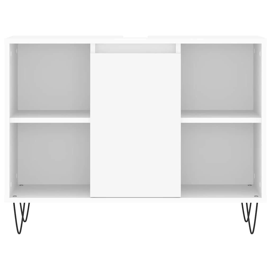 Mobile da Bagno Bianco 80x33x60 cm in Legno Multistrato 831628