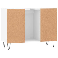 Mobile da Bagno Bianco 80x33x60 cm in Legno Multistrato 831628