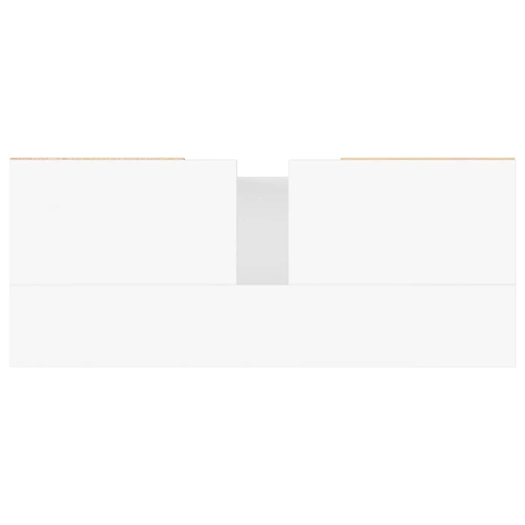 Mobile da Bagno Bianco 80x33x60 cm in Legno Multistrato 831628