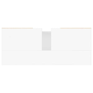 Mobile da Bagno Bianco 80x33x60 cm in Legno Multistrato 831628