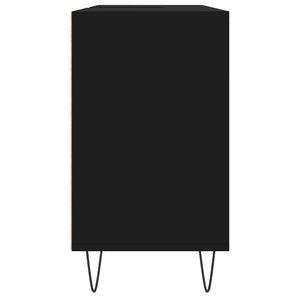 Mobile da Bagno Nero 80x33x60 cm in Legno Multistrato 831629