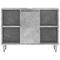 Armadietto da Bagno Grigio Cemento 80x33x60cm Legno Multistrato 831632