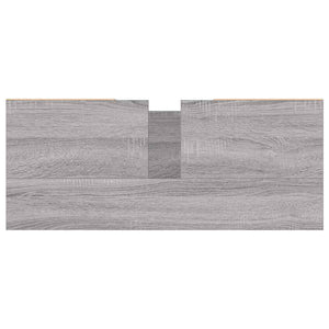 Mobile da Bagno Grigio Sonoma 80x33x60 cm in Legno Multistrato 831634