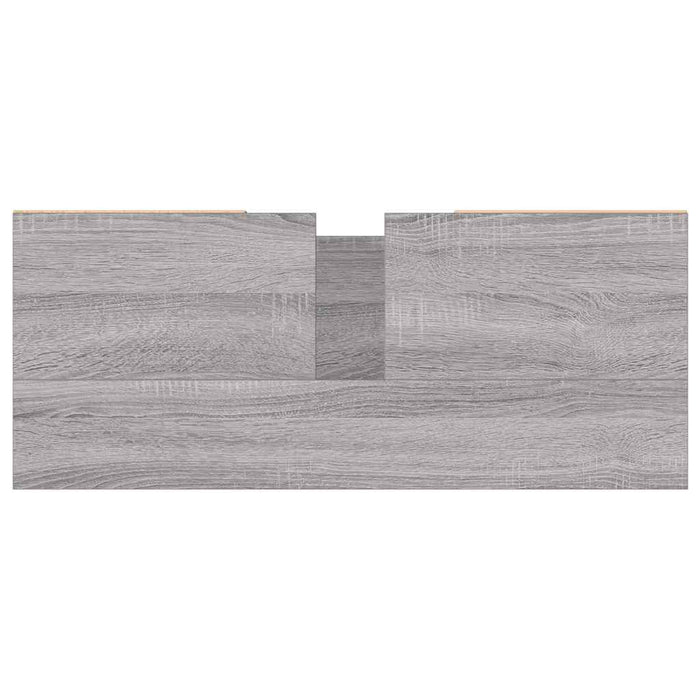 Mobile da Bagno Grigio Sonoma 80x33x60 cm in Legno Multistrato 831634