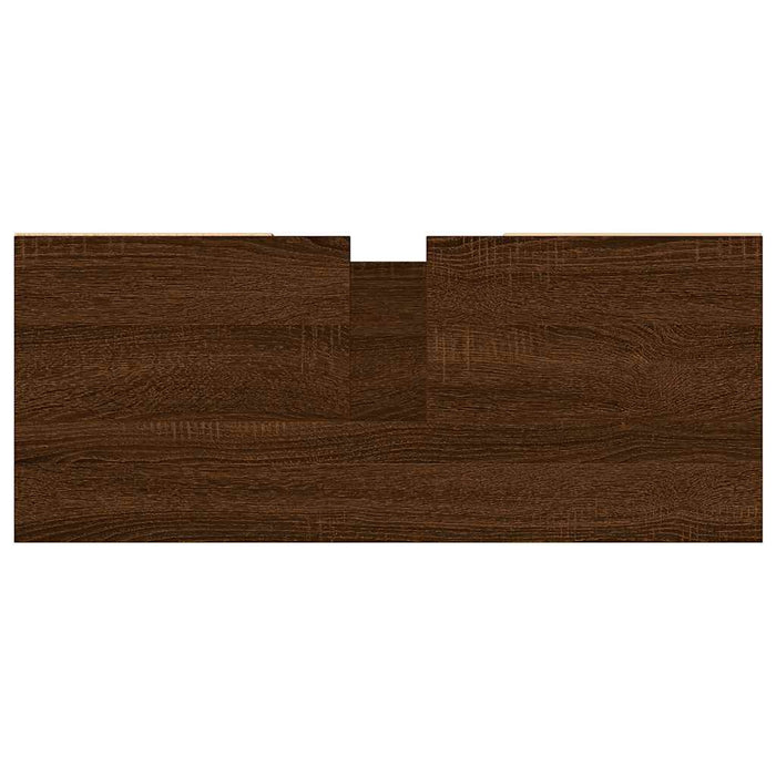 Armadietto Bagno Rovere Marrone 80x33x60cm in Legno Multistrato 831635