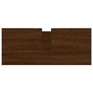 Armadietto Bagno Rovere Marrone 80x33x60cm in Legno Multistrato 831635