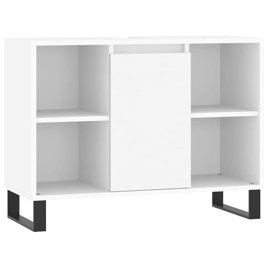 Mobile da Bagno Bianco 80x33x60 cm in Legno Multistrato 831636