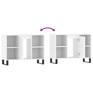 Mobile da Bagno Bianco 80x33x60 cm in Legno Multistrato 831636