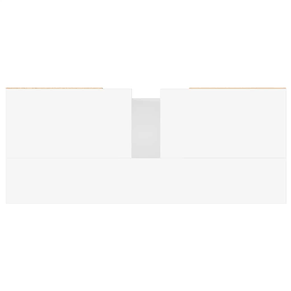 Mobile da Bagno Bianco 80x33x60 cm in Legno Multistrato 831636