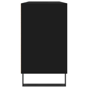 Mobile da Bagno Nero 80x33x60 cm in Legno Multistrato 831637