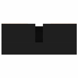 Mobile da Bagno Nero 80x33x60 cm in Legno Multistrato 831637