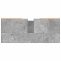 Armadietto da Bagno Grigio Cemento 80x33x60cm Legno Multistrato 831640