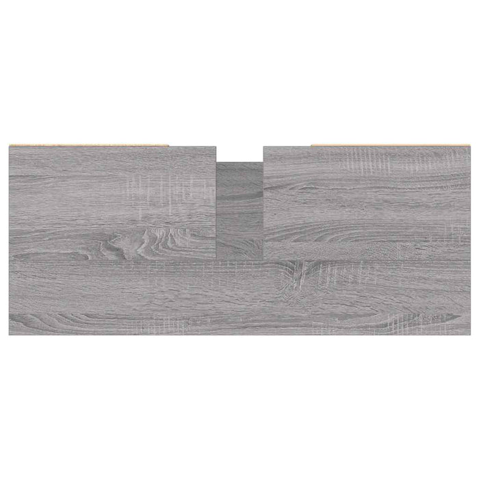 Mobile da Bagno Grigio Sonoma 80x33x60 cm in Legno Multistrato 831642