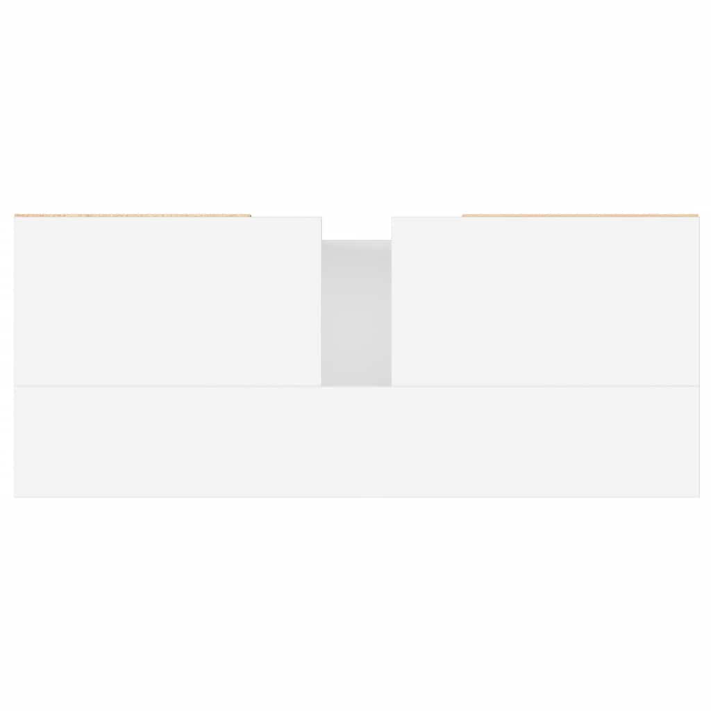 Mobile da Bagno Bianco 80x33x60 cm in Legno Multistrato 831644