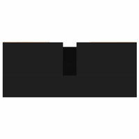 Mobile da Bagno Nero 80x33x60 cm in Legno Multistrato 831645