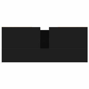 Mobile da Bagno Nero 80x33x60 cm in Legno Multistrato 831645