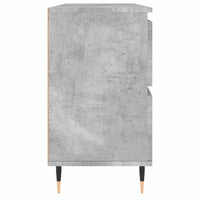 Armadietto da Bagno Grigio Cemento 80x33x60cm Legno Multistrato 831648