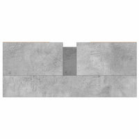 Armadietto da Bagno Grigio Cemento 80x33x60cm Legno Multistrato 831648