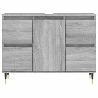 Mobile da Bagno Grigio Sonoma 80x33x60 cm in Legno Multistrato 831650