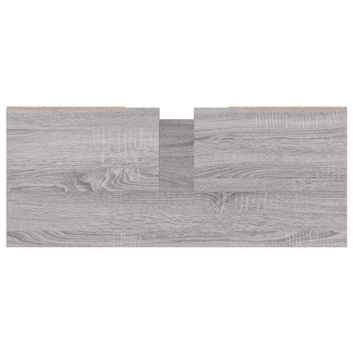 Mobile da Bagno Grigio Sonoma 80x33x60 cm in Legno Multistrato 831650