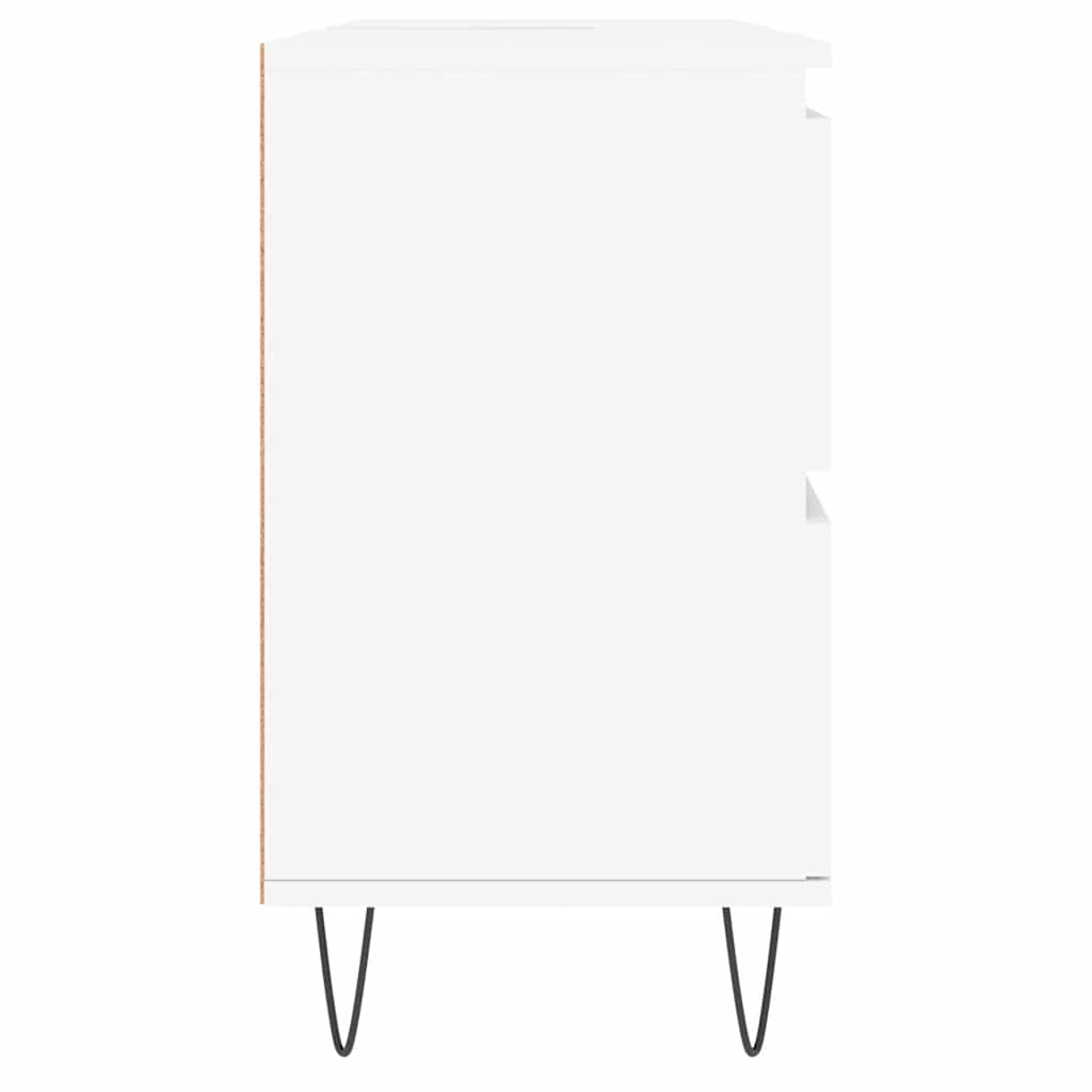 Mobile da Bagno Bianco 80x33x60 cm in Legno Multistrato 831652