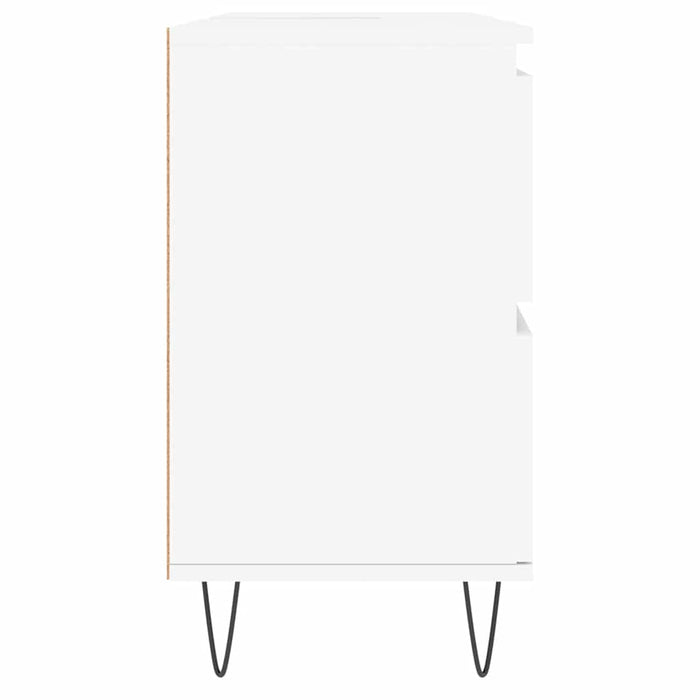 Mobile da Bagno Bianco 80x33x60 cm in Legno Multistrato 831652