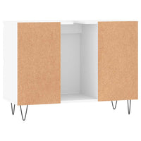Mobile da Bagno Bianco 80x33x60 cm in Legno Multistrato 831652
