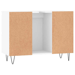 Mobile da Bagno Bianco 80x33x60 cm in Legno Multistrato 831652