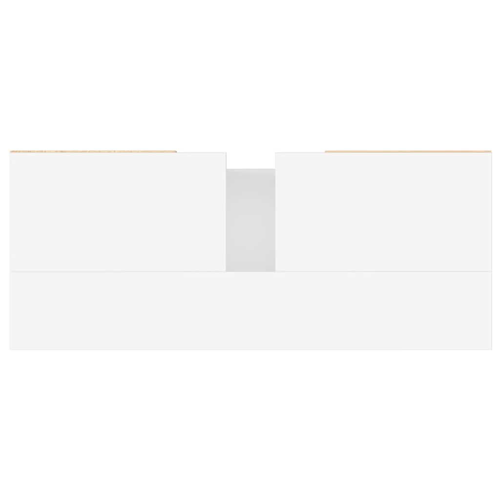 Mobile da Bagno Bianco 80x33x60 cm in Legno Multistrato 831652