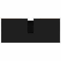 Mobile da Bagno Nero 80x33x60 cm in Legno Multistrato 831653