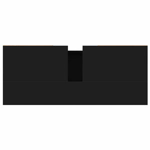 Mobile da Bagno Nero 80x33x60 cm in Legno Multistrato 831653