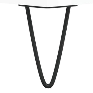 Armadietto Bagno Bianco Lucido 80x33x60cm in Legno Multistrato 831654