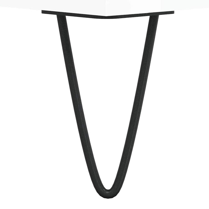 Armadietto Bagno Bianco Lucido 80x33x60cm in Legno Multistrato 831654