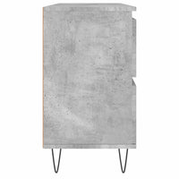 Armadietto da Bagno Grigio Cemento 80x33x60cm Legno Multistrato 831656