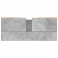 Armadietto da Bagno Grigio Cemento 80x33x60cm Legno Multistrato 831656