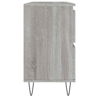 Mobile da Bagno Grigio Sonoma 80x33x60 cm in Legno Multistrato 831658