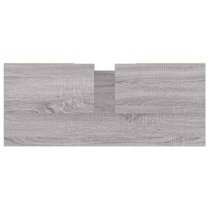 Mobile da Bagno Grigio Sonoma 80x33x60 cm in Legno Multistrato 831658