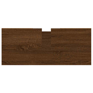Armadietto Bagno Rovere Marrone 80x33x60cm in Legno Multistrato 831659