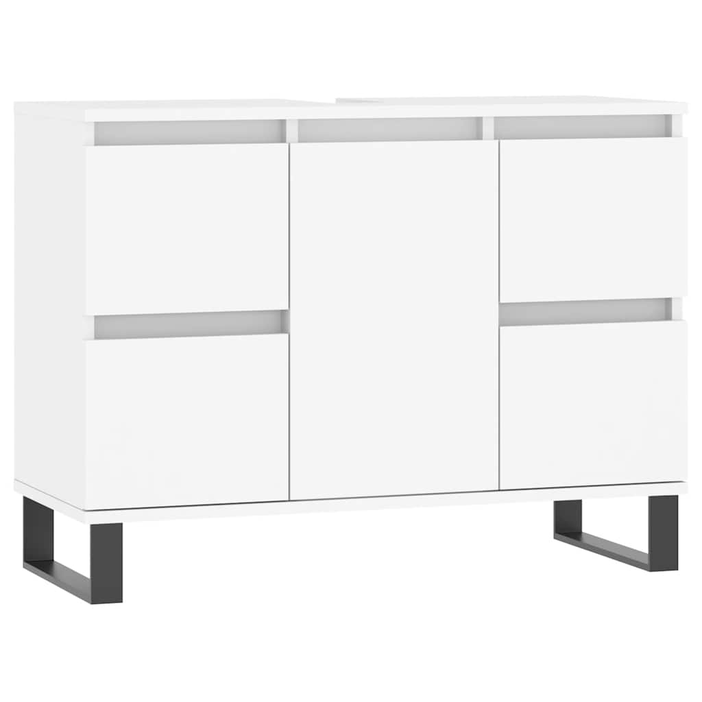 Mobile da Bagno Bianco 80x33x60 cm in Legno Multistratocod mxl 103790