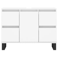 Mobile da Bagno Bianco 80x33x60 cm in Legno Multistrato 831660