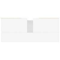 Mobile da Bagno Bianco 80x33x60 cm in Legno Multistrato 831660