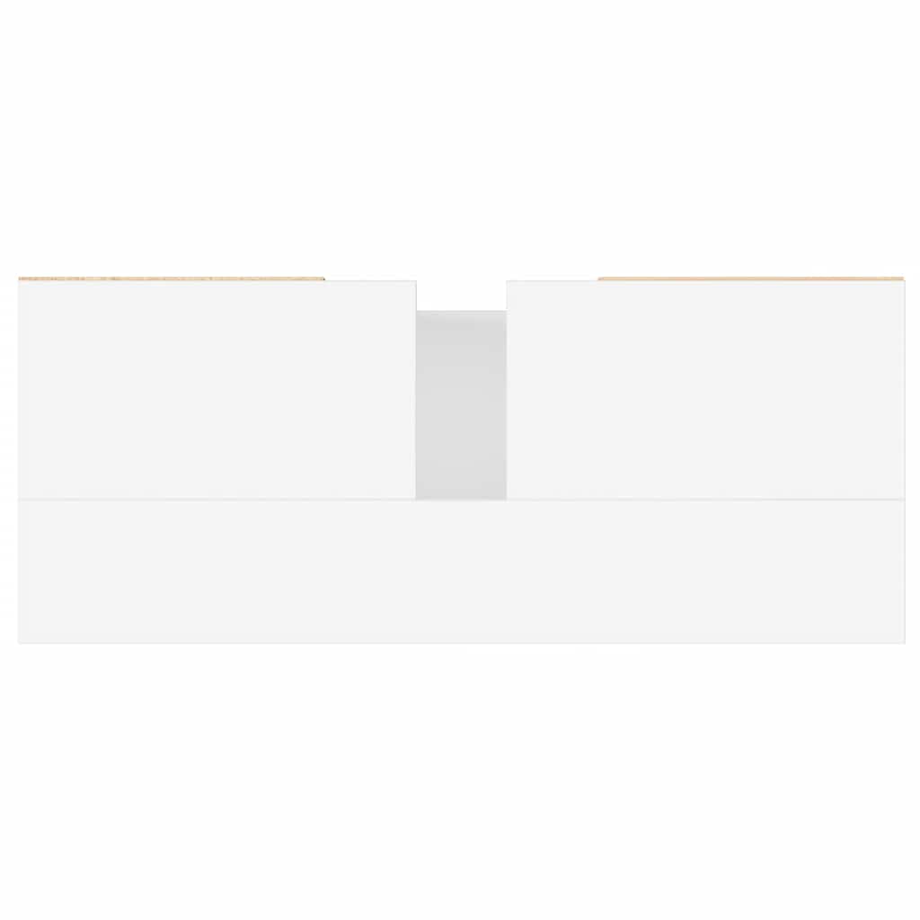 Mobile da Bagno Bianco 80x33x60 cm in Legno Multistrato 831660