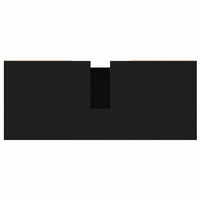 Mobile da Bagno Nero 80x33x60 cm in Legno Multistrato 831661